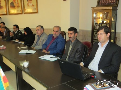 چهارمین جلسه شورای پشتیبانی سواد آموزی شهرستان آق قلا