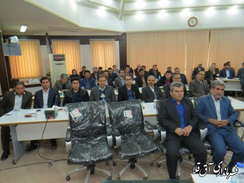 هفتمین جلسه شورای اداری شهرستان آق قلا برگزار شد