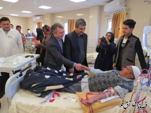 دیدار فرماندار شهرستان آق قلا با پرستاران بیمارستان آل جلیل