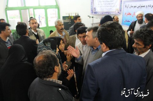دیدار مردم روستای پیرواش سفلی با مسئولین شهرستان آق قلا(میزخدمت) برگزار شد