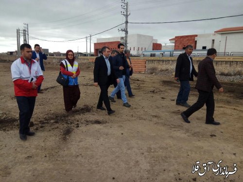 بازدید فرماندار شهرستان آق قلا از مراحل آماده سازی دهکده گردشگری 