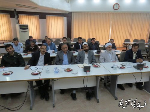 دومین جلسه کارگروه فرهنگی و اجتماعی شهرستان آق قلا برگزار شد