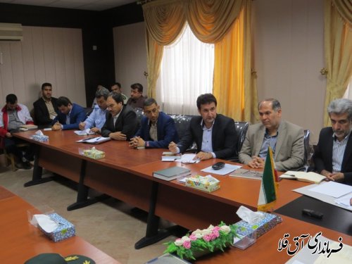 دومین جلسه شورای هماهنگی مبارزه با مواد مخدر شهرستان آق قلا در سال جاری برگزار شد