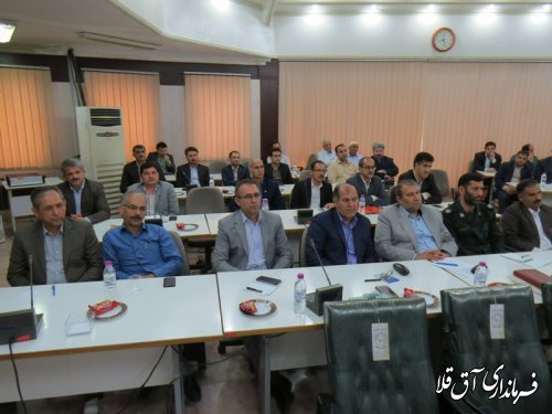 پنجمین جلسه شورای اداری شهرستان آق قلا برگزار شد