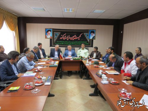دومین جلسه ستاد مدیریت بحران شهرستان آق قلا در سال جاری برگزار شد