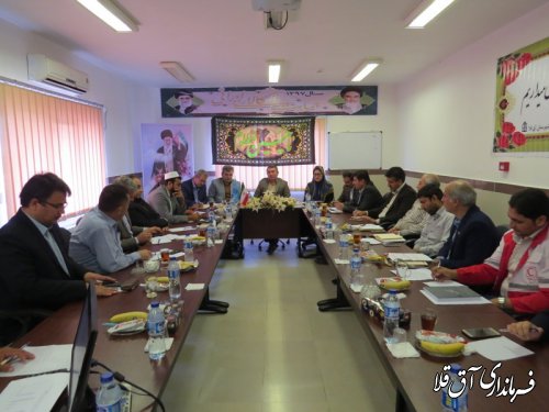 چهارمین جلسه کارگروه تخصصی سلامت و امنیت غذایی شهرستان آق قلا برگزار شد