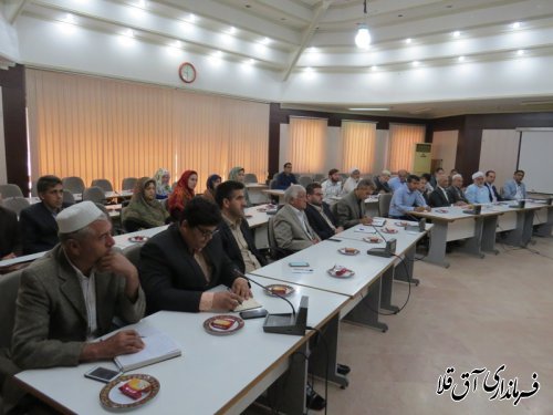 نخستین جلسه انجمن خیرین کتابخانه ساز شهرستان آق قلا برگزار شد