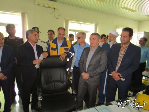 بازدید مسئولین دستگاههای اجرایی از پست63/20 کیلو ولت شهرستان آق قلا