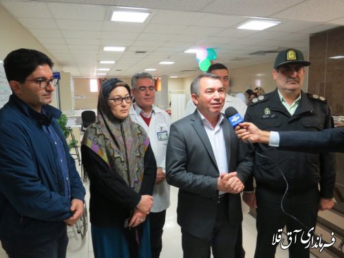 نماینده عالی دولت با پرستاران بیمارستان آل جلیل شهر آق قلا دیدار کرد