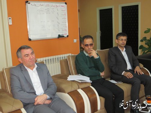 نشست مشترک فرماندار شهرستان آق قلا با مدیر عامل شرکت آب و فاضلاب شهری استان