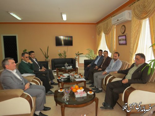 نشست مشترک فرماندار شهرستان آق قلا با مدیر عامل شرکت آب و فاضلاب شهری استان