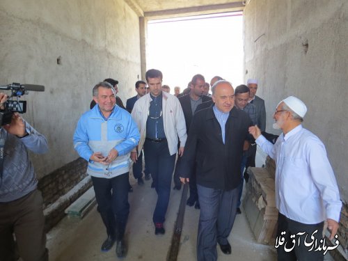 وزیر ورزش و جوانان به منظور بازدید از مناطق سیل زده استان٬وارد شهرستان آق قلا شد