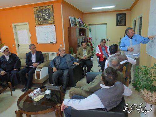 فرماندارویژه و امام جمعه گنبدکاووس با رئیس ستاد مدیریت بحران شهرستان آق قلا دیدار کردند