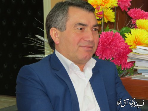 پیام تبریک فرماندار شهرستان آق قلا به مناسبت فرا رسیدن عید سعید فطر
