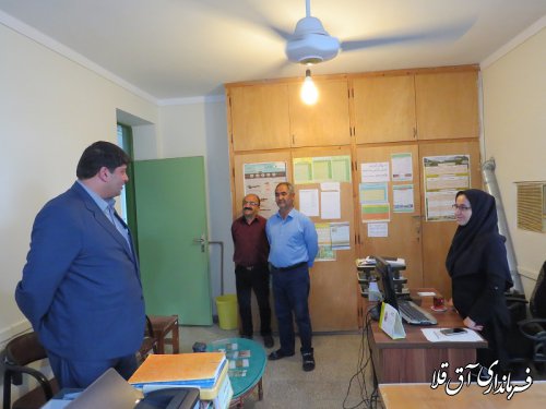 بالاترین مقام اجرایی دولت از اداره جهاد کشاورزی شهرستان آق قلا بازدید بعمل آورد