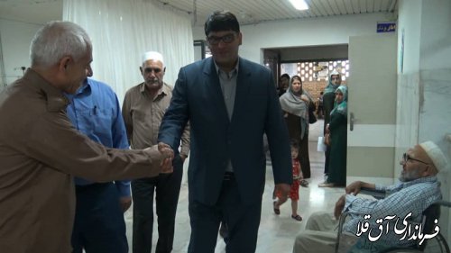 بازدید سرزده فرماندار از بیمارستان آل جلیل شهر آق قلا