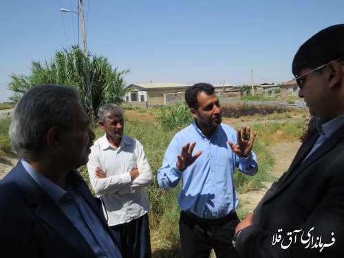 بالاترین مقام اجرایی دولت از روستای اتحاد یک و دو شهرستان آق قلا بازدید بعمل آورد