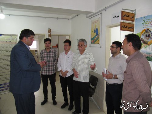 فرماندار شهرستان آق قلا بصورت سرزده از اداره کار و صندوق کارآفرینی امید بازدید کرد