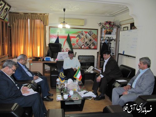 نشست مشترک فرماندار شهرستان آق قلا با رئیس سازمان جهاد کشاورزی استان برگزار شد