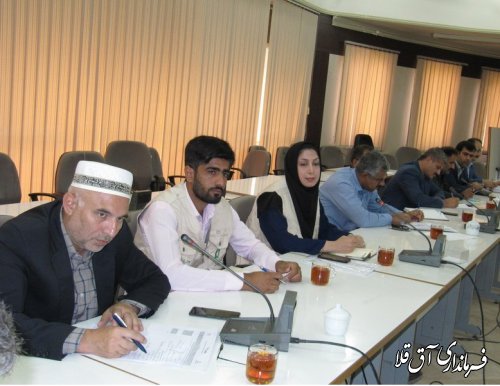اولین جلسه کمیته توسعه اشتغال شهرستان آق قلا(طرح سحاب)برگزار شد