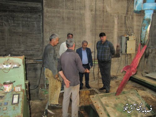 فرماندار شهرستان آق قلا از روند تعمیر دریچه های سد وشمگیر بازدید بعمل آورد