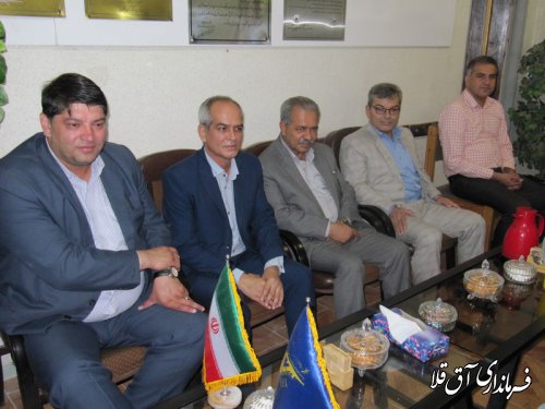 نماینده عالی دولت با فرمانده ناحیه مقاومت بسیج شهرستان آق قلا دیدار کرد