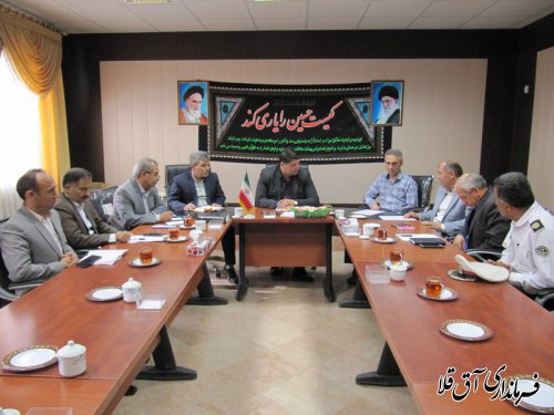 دومین جلسه شورای ترافیک شهرستان آق قلا در سال جاری برگزار شد