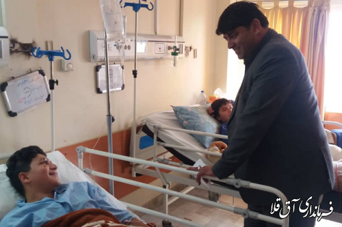فرماندار شهرستان آق قلا از بیمارستان آل جلیل بازدید بعمل آورد