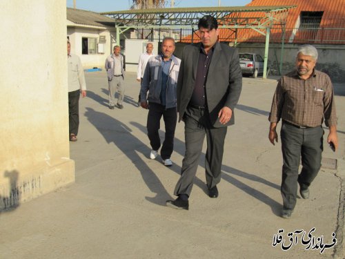 نماینده عالی دولت بصورت سرزده از اداره مخابرات شهرستان آق قلا بازدید بعمل آورد