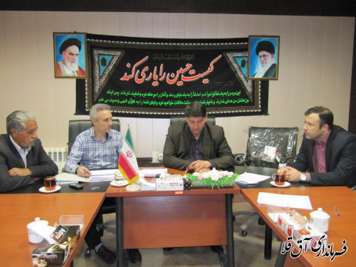 جلسه هیات تطبیق مصوبات شوراهای اسلامی شهرستان آق قلا برگزار شد