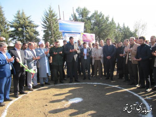عملیات اجرایی ساخت دبستان روستای قوشچان آباد شهرستان آق قلا با اعتبار 25 میلیارد ریال آغاز شد