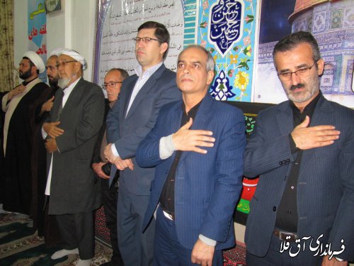 مراسم بزرگداشت"شهید سپبد سلیمانی"در شهرستان آق قلا برگزار شد