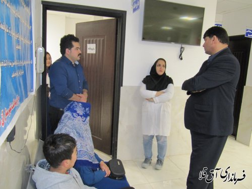 نماینده عالی دولت بصورت سرزده از مرکز جامع سلامت شماره 2 شهر آق قلا بازدید بعمل آورد