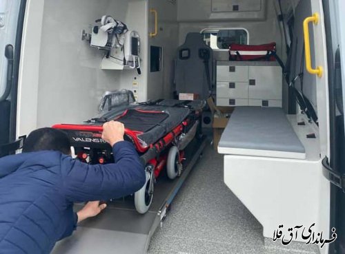 تحویل یکدستگاه آمبولانس به اورژانس 115 شهری آق قلا