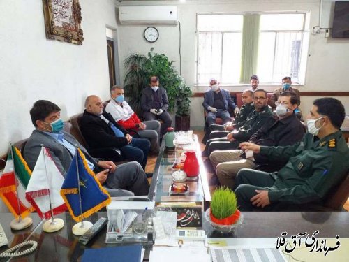 نماینده عالی دولت با فرمانده ناحیه مقاومت بسیج شهرستان آق قلا دیدار کرد