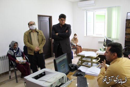 نماینده عالی دولت از کمیته امداد امام خمینی(ره)شهرستان آق قلا بازدید بعمل آورد
