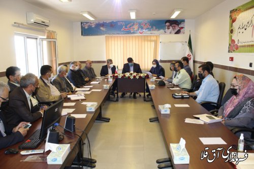 نخستین جلسه کارگروه تخصصی سلامت و امنیت غذایی شهرستان آق قلا برگزار شد