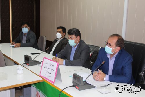 دومین جلسه کارگروه تخصصی سلامت و امنیت غذایی شهرستان آق قلا برگزار شد