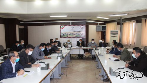 جلسه کمیته پیشگیری از ساخت و ساز غیر مجاز در شهرستان آق قلا برگزار شد