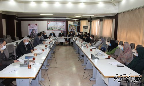 تشکیل 18 کمیته و کارگروه ستاد هماهنگی یوم الله دهه فجر در شهرستان آق قلا
