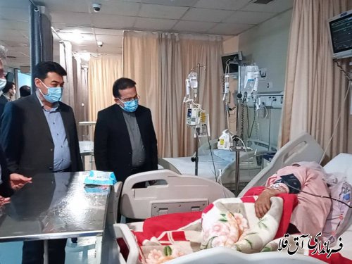 رئیس ستاد مقابله با کرونا از بیمارستان آل جلیل شهر آق قلا بازدید بعمل آورد