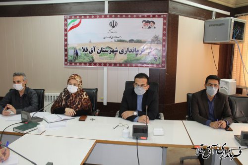 ششمین جلسه شورای ترافیک شهرستان آق قلا در سال جاری برگزار شد