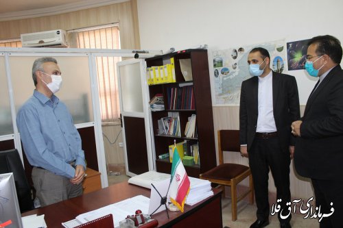 مدیر کل حراست استانداری با سرپرست فرمانداری شهرستان آق قلا دیدار کرد.