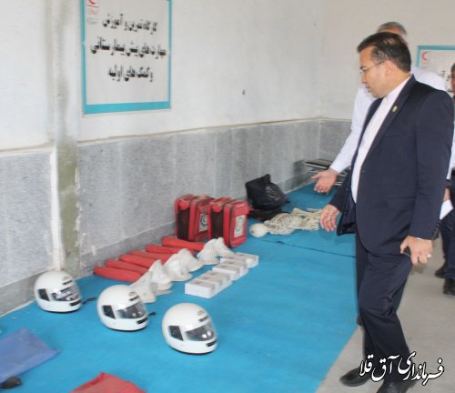 بازدید سرزده فرماندار از پایگاه هلال احمر شهرستان 