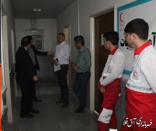 بازدید سرزده فرماندار از پایگاه هلال احمر شهرستان 
