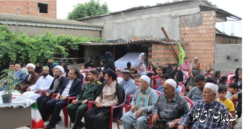 حضور فرماندار در مراسم یادواره شهدای روستای انبارتپه