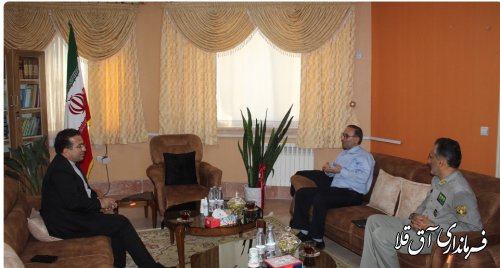 نشست سلیمان هاشمی فرماندار  با رییس اداره محیط زیست شهرستان