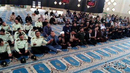 شرکت در مراسم سوگواری سرور و سالار شهیدان حضرت ابا عبدلله الحسین علیه السلام