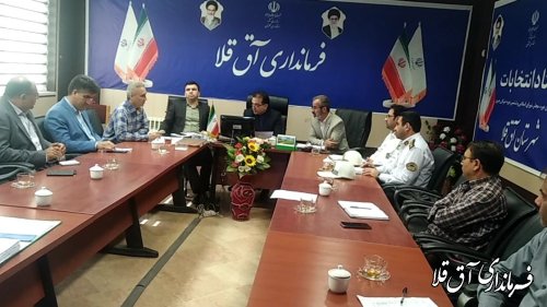 برگزاری جلسه شورای ترافیک شهرستان .