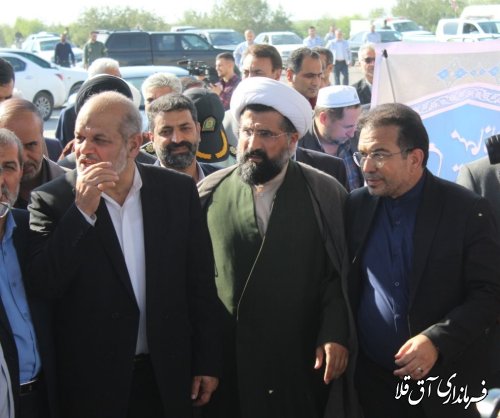 حضور وزیر محترم کشور و استاندار معزز گلستان در شهرستان آق قلا .